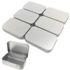 TSKDKIT 6 pieces stainless metal containers, small tin boxes, metal