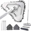 7-in-1 Triangle Mop Set with 7 Replaceable Heads and Adjustable