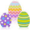 Threan 3 Pcs Easter Egg Table Wooden Signs Egg Farmhouse