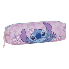 CERDÁ LIFE'S LITTLE MOMENTS Stitch Pencil Case Pink 20 x 5.5 x 5.5 cm Polyester Zip Stitch Pattern Original Product Designed in Spain Pink Pencil Case, pink, pencil case