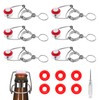 [6 +6] half cover 18mm Swing Top Glass Bottle Caps