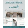 OROPY Industrial Pipe Clothes Rack Wall Mounted Set of 2,