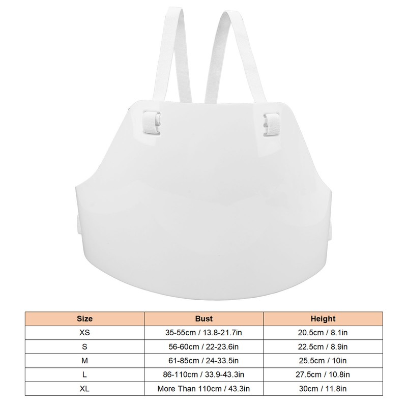 Fencing Chest Guard Lightweight Breathable Adjustable Strap Men Fencer Breast