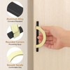 sourcing map 4 Pcs 3.78 Inch Kitchen Cabinet Handles, Half