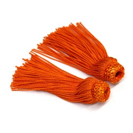 NBK TU90-OR Tassel Orange Approx. 3.5 inches (9 cm), 2 Pairs