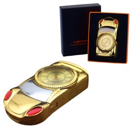 Torch Lighter, Jet Flame Butane Lighters,Relief Embossed Dragon Design Refillable Gas Lighter,Adjustable Windproof Flame Lighter for Indoor,Outdoor,Gifts Family Use(Without Butane) (Sports-Car)