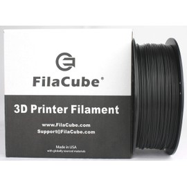 Black Tough Strong Professional PLA Filament, FilaCube HT-PLA+ High Temperature PLA Plus 1.75mm 3D Printer Filament, Tolerate high Temp after heat-treat, Printing PLA Pro [MADE in USA]
