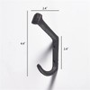 Dicunoy 8PCS Rustic Cast Iron Hooks, Wall Mounted Farmhouse Coat