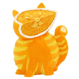 Home Grown Orange Tiger Cat Figure phosphorus Figurine Object
