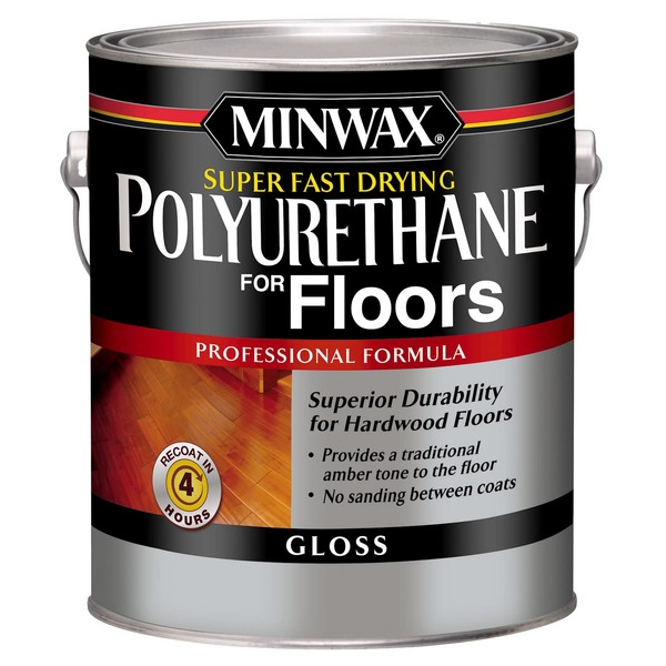 Minwax Super Fast Drying Polyurethane Protective Wood Finish, Clear Gloss,