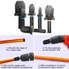 SPIN S6000 6-Piece Drill Bit Swaging Tool Set 1/4, 3/8,