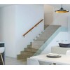 DIYHD 6.6FT Wood Handrail for Indoor PVC Staircase Handrails with