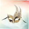 ABOOFAN 2pcs Masquerade Masks for Men Venice Flame Style Half