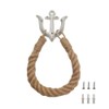 ROXLLGJC Nautical Rope Toilet Paper Holder Coastal Towel Holder with