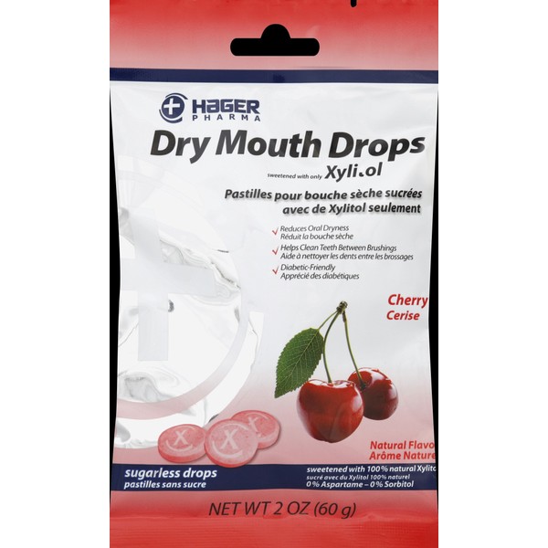 Hager Pharma Dry Mouth Drops - Cherry - 2 oz