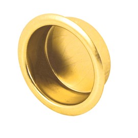 Prime-Line N 7133 3/4 In. Solid Brass Sliding Closet Door Finger Pulls, 4 count (Pack of 1)