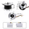 Jectse Round Stepper Motor, 2 Phase 1.8 Step Angle DC
