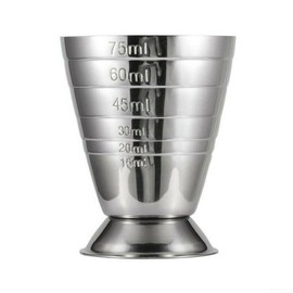 Stainless Steel Measuring Cup Cocktail Jigger 70.9 g, 75 ml, 5 Tbsp Bar Mixed Drink Cocktail Tools