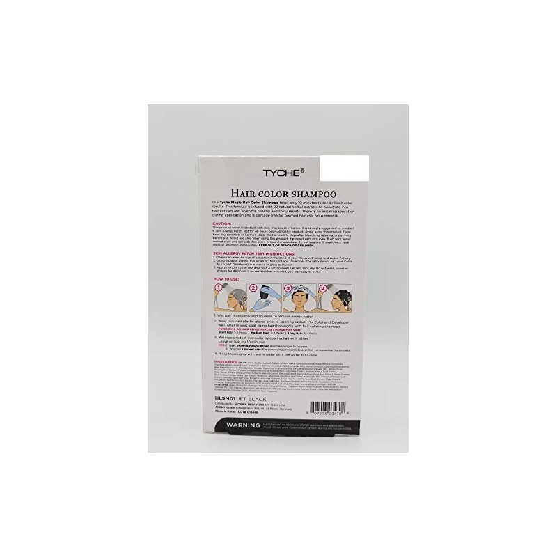 TYCHE Hair Color Shampoo (JET BLACK)