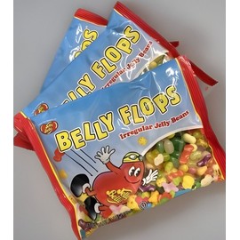 Jelly Belly Irregular Jelly Beans Belly Flops 1 lb Bags (x3) Assorted Flavors