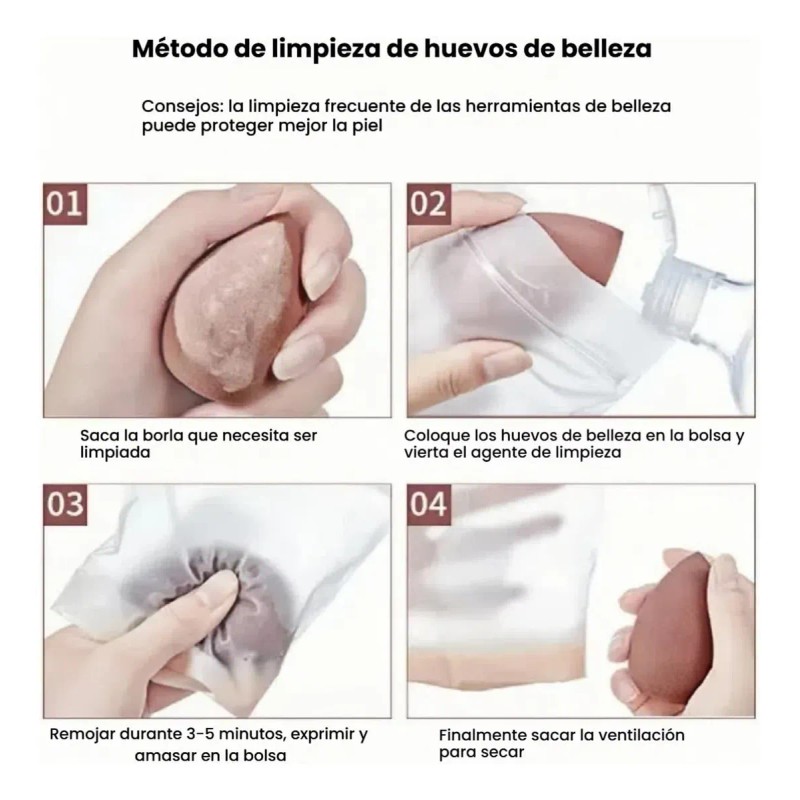 30 Pcs Esponja Maquillaje En Polvo Beauty Blender Con Caja