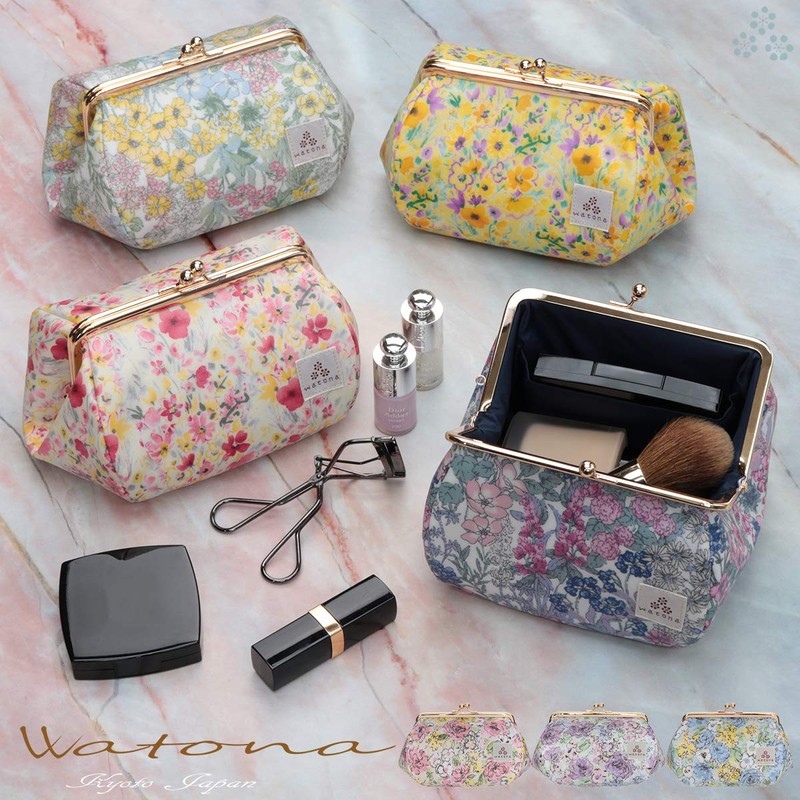 watona Laminated Makeup Pouch, Makeup Pouch, Cosmetic Pouch, Travel Pouch,
