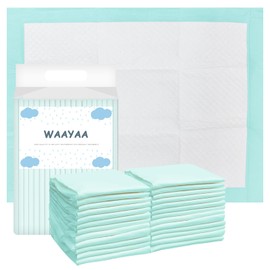 WAAYAA 24" x 36"(XL) Disposable Pads for Beds and Adults, Super Quick Absorbent UnderPads with Leak Proof for Elderly Adults and Kids,Extra Large Soft Changing Pads for Pets Pee Training -Green(20P)