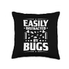 Pest Control Easily Distracted Exterminator Throw Pillow
