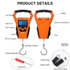 HEETA Waterproof Fish Scale Digital with Backlit LCD Display, 110lb/50kg