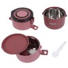 Thermal Lunch Box 2200ml Three Layer Detachable Compartment Design Portable