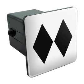 GRAPHICS & MORE Double Black Diamond Skiing Experts Only Tow Trailer Hitch Cover Plug Insert