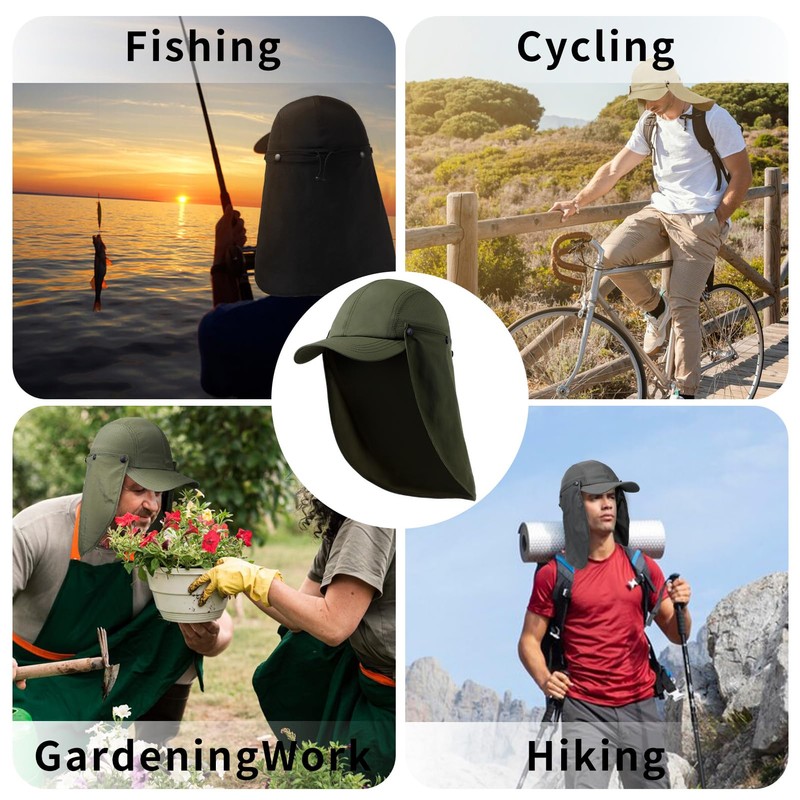 Foldable Baseball Cap Fishing Hat for Men Women Portable UV