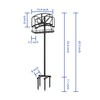 Fire Beauty Garden Hose Holder with Storage Basket,Heavy-Duty,80+ lb Capacity,Rust-Proof