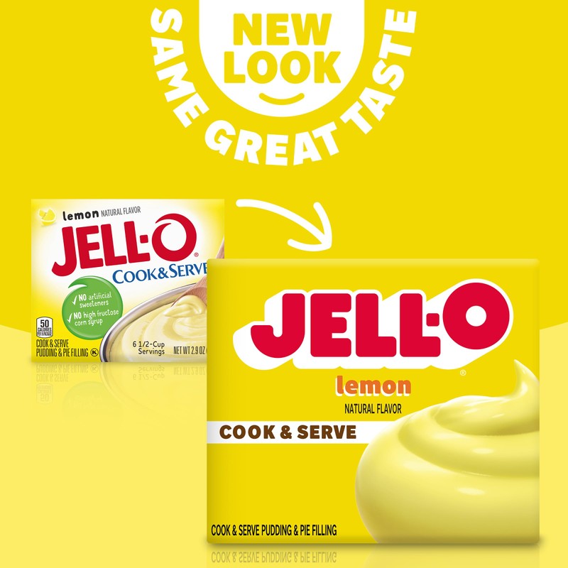 Jell-O Cook & Serve Lemon Pudding & Pie Filling, 2.9