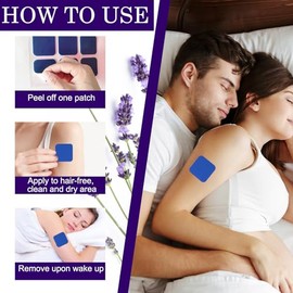 Parches para dormir Hatmeo, parches de ayuda para dormir de acción rápida, parches naturales para dormir profundo para adultos, sueño agradable para  
