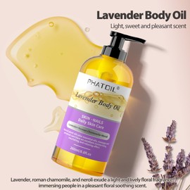 PHATOIL PHATOIL 260 ml (8.8 fl.oz) Lavender Body Oil and Rosemary Body Oil