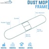 Kleen Handler 18 Inch Commercial Dust Mop Frame (3 Pack)