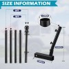 Nicecho 5' ft Long black Flag pole rod W/ flag
