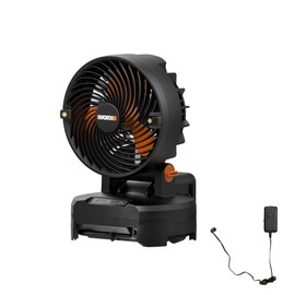 WORX 20V Cordless Misting Fan w/ 3 Speed & 3 Mist Settings, Bucket Top Portable Fan Max 15Ft Misting Distance, Lightweight Quiet Battery Operated Fan w/Long Runtime Power Share WX097L.9 – Tool Only