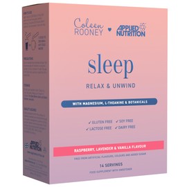 Applied Nutrition - Coleen Rooney - Sleep Powder - Magnesium & Botanicals Infused - Best Natural Sleep Support - Best Vegan Rest - Effective Stress Relief - (14 x 9g) (Raspberry, Lavender & Vanilla)