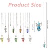 DICOSMETIC 10Pcs Angel Wing Faceted Glass Ceiling Fan Pull Chain