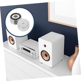 TEHAUX 2pcs Vibration Aluminum Alloy Speaker Isolation Feet Pads for Amplifiers Durable Cushions for Enhanced Audio Performance and Noise Reduction for HiFi Systems and Turntables