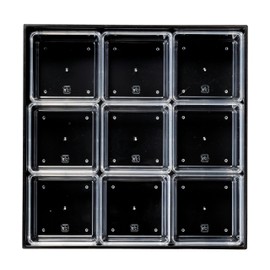 Cooking Lacquer H-158-28A for 9 7-inch Heavy Block Dividers Transparent 9 Pieces