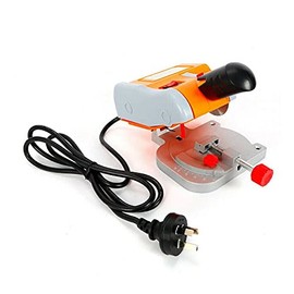 CNCEST Mini Bench Cut-off Saw, 2'' Blade 0°~45°Depth Miter Saw Wood Metal Cutter Saw Precision Cutter Wood Brass Cutter Tool