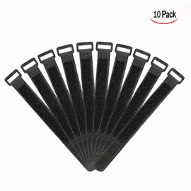 LHKJ Velcro Cable Ties Pack of 10, 2.5 cm Wide x 30 cm Long Cable Ties with Velcro Lightweight Range for Versatile Cable Management