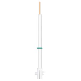 stonylab PTFE Platinum Electrode Holder with 99.99% Purity, 10 x 15 mm Platinum Sheet Metal and PTFE Body, Interchangeable Multi-Purpose Electrode Holder Clip for Laboratory Scientific Use