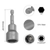 sourcing map 17mm Magnetic Hex Socket 65mm/2.56", 1/4" Hex Shank