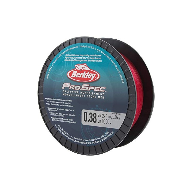 Berkley Pro Spec Saltwater Mono Fishing Line - Red