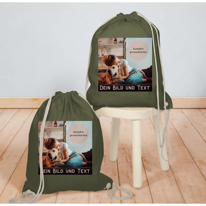 Geschenk mit Namen personalisiert by Shirtracer - Gym Bag Backpack