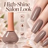 12ML Taupe Nude Nail Polish, Air Dry, No UV Lamp,